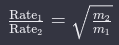 combining the expressions for rms speed and the ratio of rms speeds at grahams law